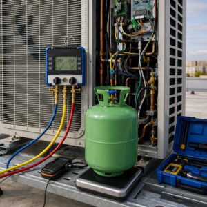 Încărcare freon aer condiționat 18000 btu – 24000 btu